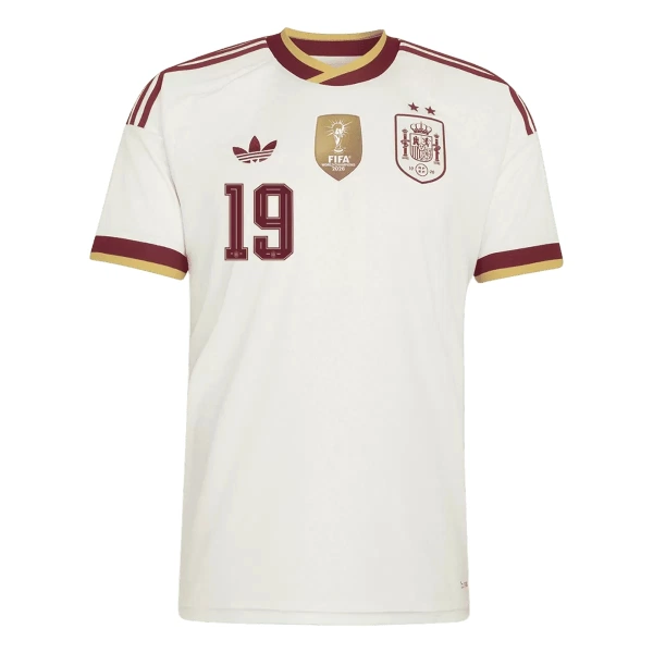 Koszulka Hiszpania 2 Stars Lamine Yamal 19 MŚ 2026 Wyjazdowa Dziecięca