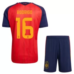 Koszulka Hiszpania 2 Stars Rodrigo 16 MŚ 2026 Domowa Dziecięca Koszulka Hiszpania 2 Stars Rodrigo 16 MŚ 2026 Domowa Dziecięca