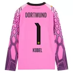 Koszulka Bramkarska Borussia Dortmund Kobel 1 26/27 Wyjazdowa Różowy Długi Rękaw