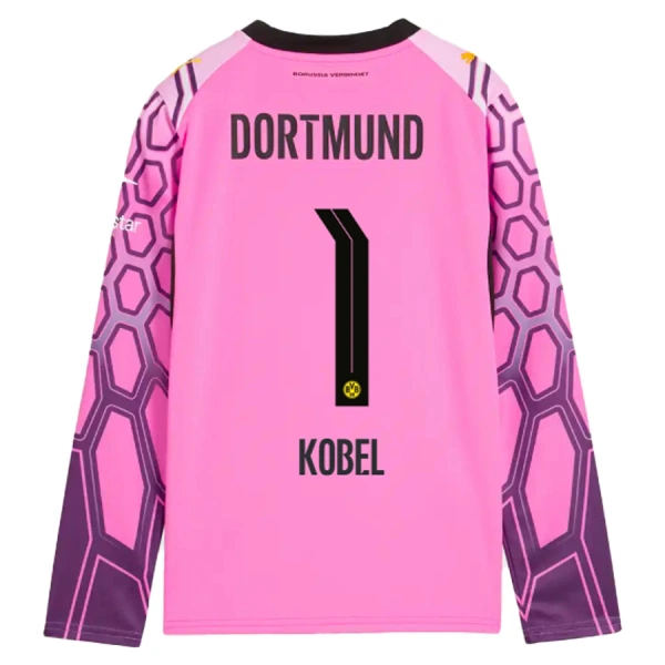 Koszulka Bramkarska Borussia Dortmund Kobel 1 26/27 Wyjazdowa Różowy Długi Rękaw Koszulka Bramkarska Borussia Dortmund Kobel 1 26/27 Wyjazdowa Różowy Długi Rękaw