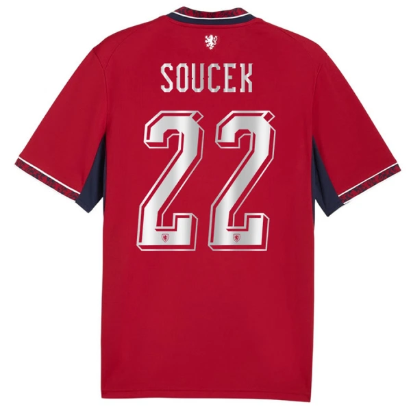 Koszulka Czechy Soucek 22 MŚ 2026 Domowa Koszulka Czechy Soucek 22 MŚ 2026 Domowa