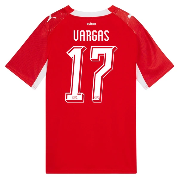 Koszulka Szwajcaria Vargas 17 MŚ 2026 Domowa Koszulka Szwajcaria Vargas 17 MŚ 2026 Domowa