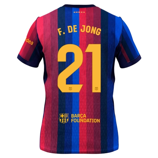 Koszulka FC Barcelona Frenkie de Jong 21 26/27 Domowa Dziecięca