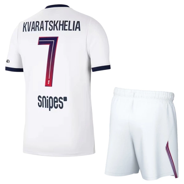 Koszulka Paris Saint-Germain Kvaratskhelia 7 26/27 Wyjazdowa Dziecięca Koszulka Paris Saint-Germain Kvaratskhelia 7 26/27 Wyjazdowa Dziecięca