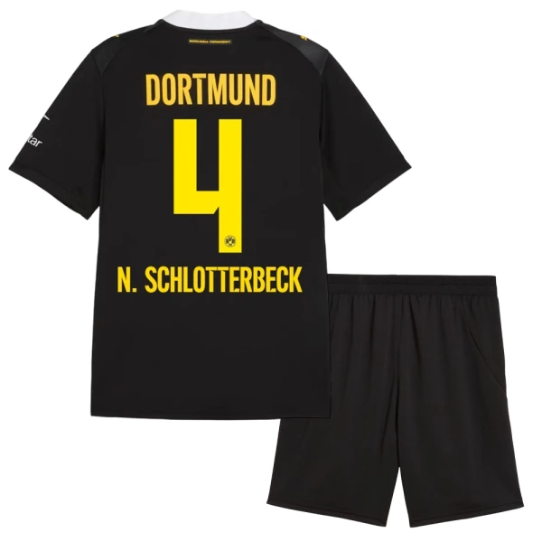 Koszulka Borussia Dortmund N. Schlotterbeck 4 26/27 Wyjazdowa Dziecięca Koszulka Borussia Dortmund N. Schlotterbeck 4 26/27 Wyjazdowa Dziecięca