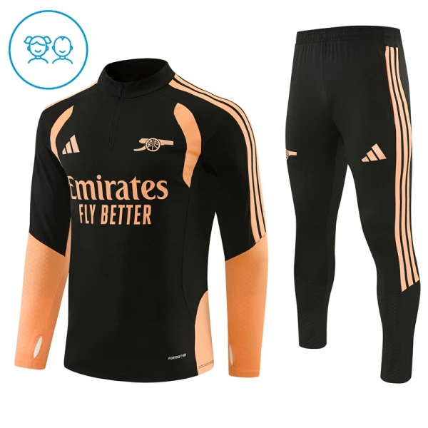 Arsenal Zestaw Bluzy Treningowej 26/27 Czarny Dziecięca Arsenal Zestaw Bluzy Treningowej 26/27 Czarny Dziecięca