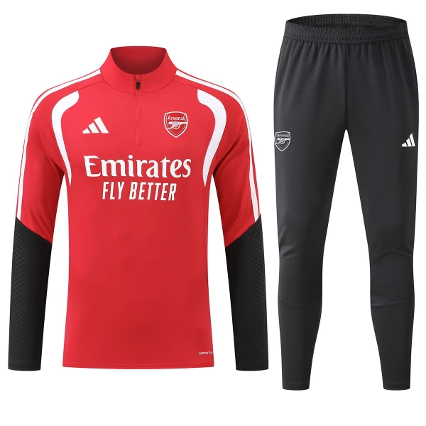 Arsenal Zestaw Bluzy Treningowej 26/27 Czerwony