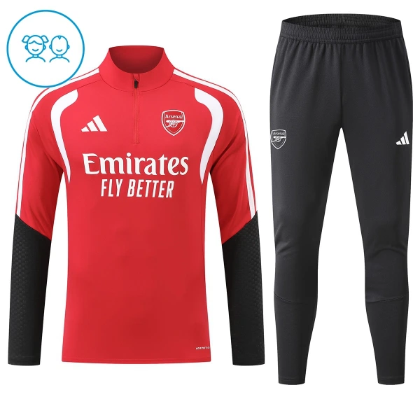 Arsenal Zestaw Bluzy Treningowej 26/27 Czerwony Dziecięca Arsenal Zestaw Bluzy Treningowej 26/27 Czerwony Dziecięca