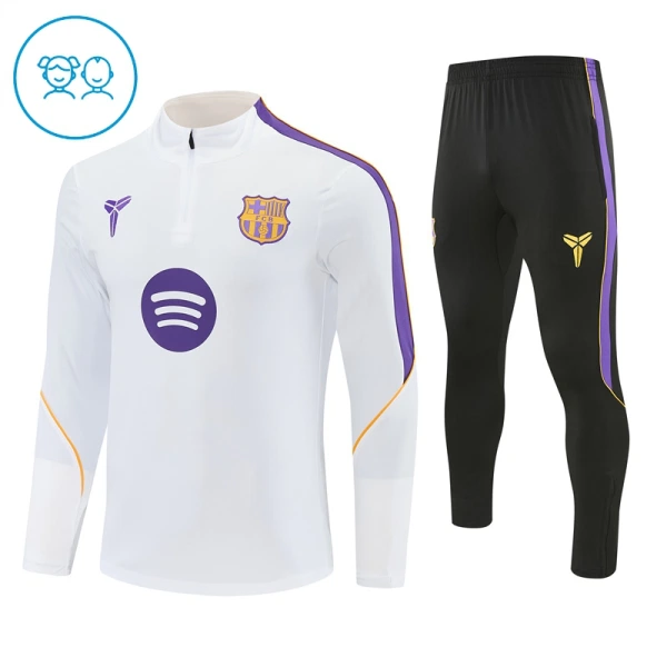 Barcelona Zestaw Bluzy Treningowej 26/27 Biały Dziecięca Barcelona Zestaw Bluzy Treningowej 26/27 Biały Dziecięca