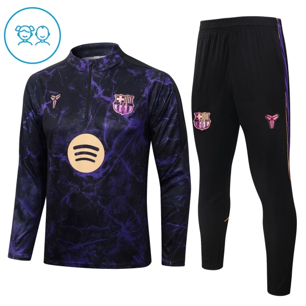 Barcelona Zestaw Bluzy Treningowej 26/27 Czarny Dziecięca