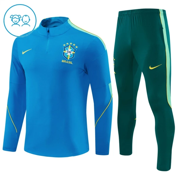 Brazylia Zestaw Bluzy Treningowej 26/27 Niebieski Dziecięca Brazylia Zestaw Bluzy Treningowej 26/27 Niebieski Dziecięca