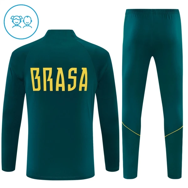 Brazylia Zestaw Bluzy Treningowej 26/27 Zielony Dziecięca