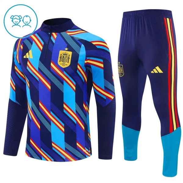 Hiszpania Zestaw Bluzy Treningowej 26/27 Niebieski Dziecięca Hiszpania Zestaw Bluzy Treningowej 26/27 Niebieski Dziecięca