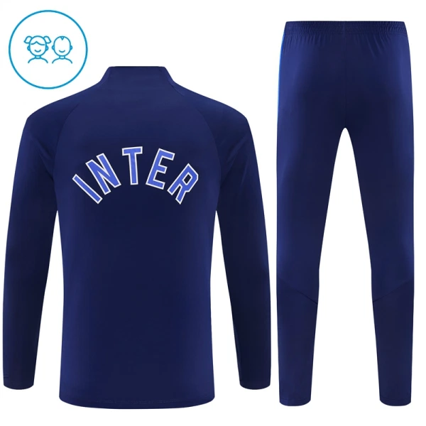 Inter Mediolan Zestaw Bluzy Treningowej 26/27 Niebieski Dziecięca