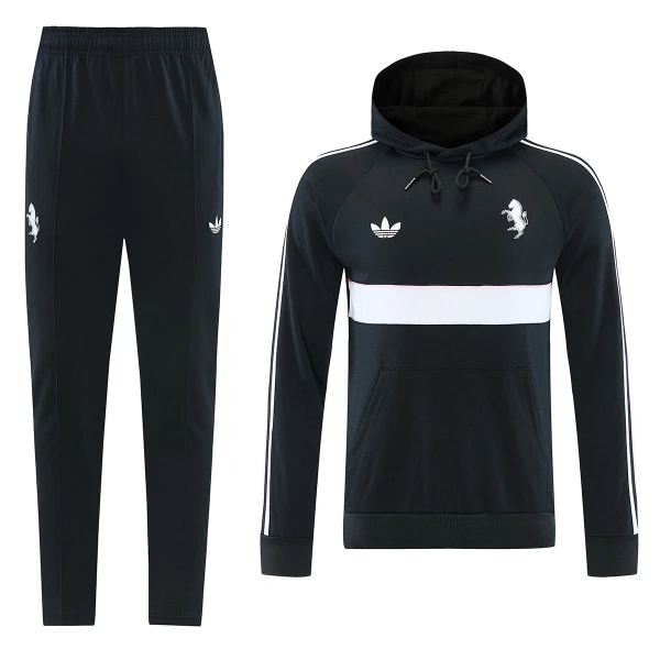 Juventus FC Hoodie Zestaw Bluzy Treningowej 26/27 Czarny Juventus FC Hoodie Zestaw Bluzy Treningowej 26/27 Czarny