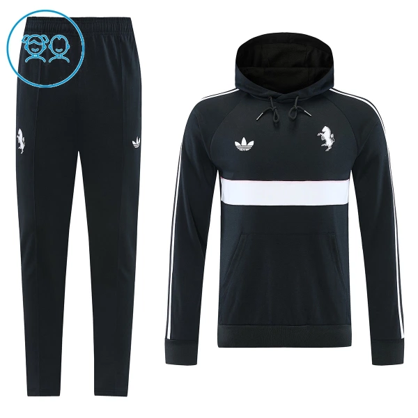 Juventus FC Hoodie Zestaw Bluzy Treningowej 26/27 Czarny Dziecięca Juventus FC Hoodie Zestaw Bluzy Treningowej 26/27 Czarny Dziecięca