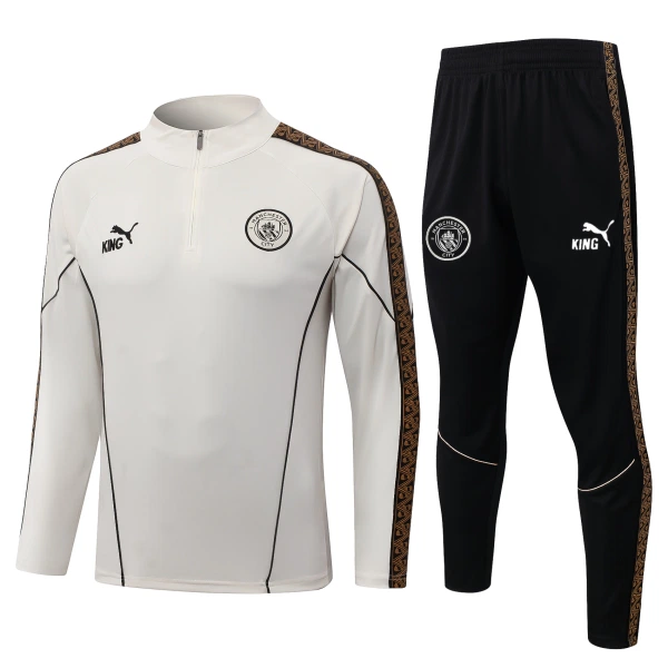 Manchester City Zestaw Bluzy Treningowej 26/27 Szary Manchester City Zestaw Bluzy Treningowej 26/27 Szary