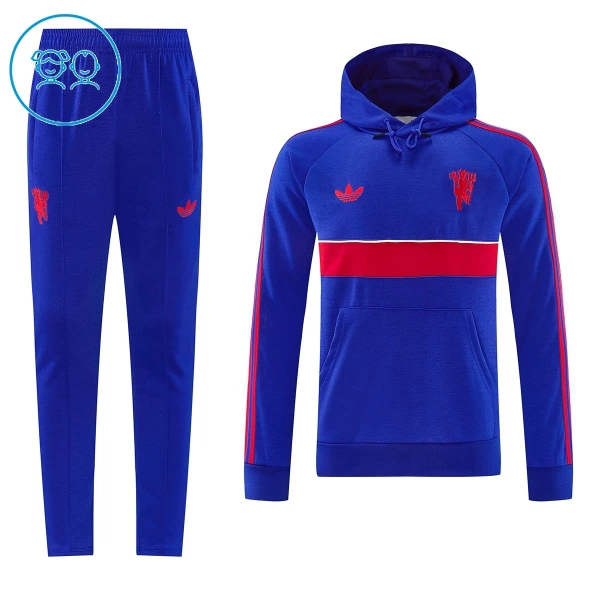 Manchester United Hoodie Zestaw Bluzy Treningowej 26/27 Niebieski Dziecięca Manchester United Hoodie Zestaw Bluzy Treningowej 26/27 Niebieski Dziecięca