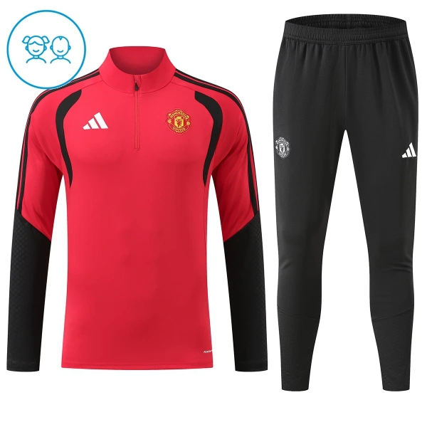 Manchester United Zestaw Bluzy Treningowej 26/27 Czerwony Dziecięca Manchester United Zestaw Bluzy Treningowej 26/27 Czerwony Dziecięca
