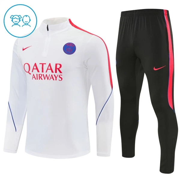 Paris Saint-Germain Zestaw Bluzy Treningowej 26/27 Biały Dziecięca Paris Saint-Germain Zestaw Bluzy Treningowej 26/27 Biały Dziecięca