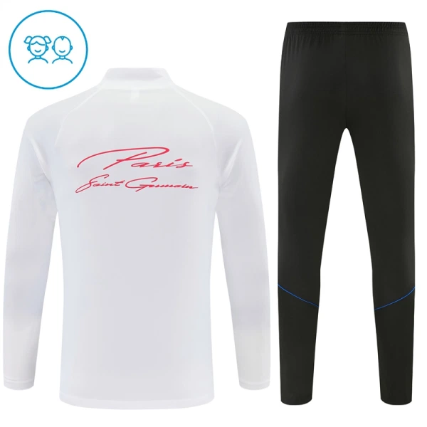 Paris Saint-Germain Zestaw Bluzy Treningowej 26/27 Biały Dziecięca