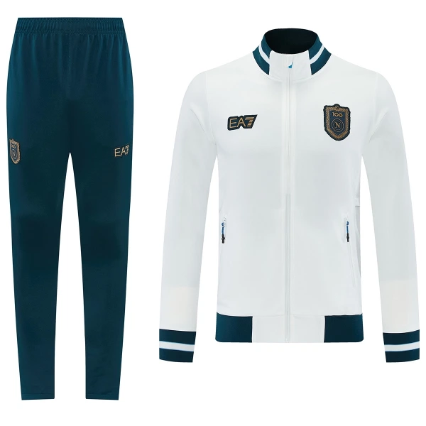 SSC Napoli Komplet Kurtki Treningowej 26/27 Biały SSC Napoli Komplet Kurtki Treningowej 26/27 Biały