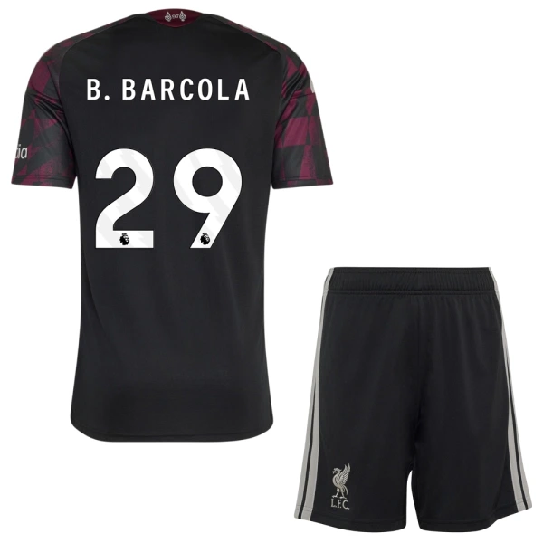 Koszulka Liverpool B. Barcola 29 26/27 Trzecia Dziecięca Koszulka Liverpool B. Barcola 29 26/27 Trzecia Dziecięca